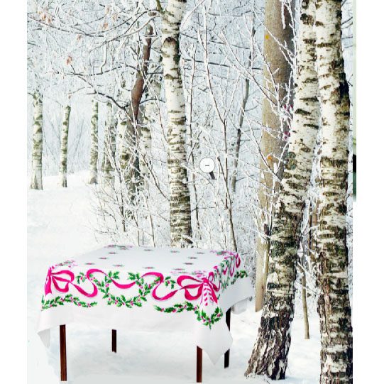 Candy Cane 52in Tablecloth available