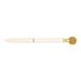 Decorative pen with a gold cap on a white background