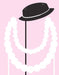Fashion Hat and Pearls Props