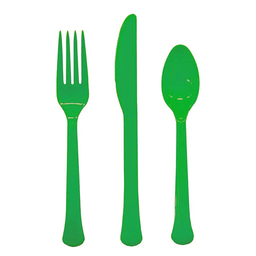 Festive Green Extra Heavy Weight Cutlery