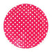 Fuschia and White Polka Dot Dinner Paper Plates