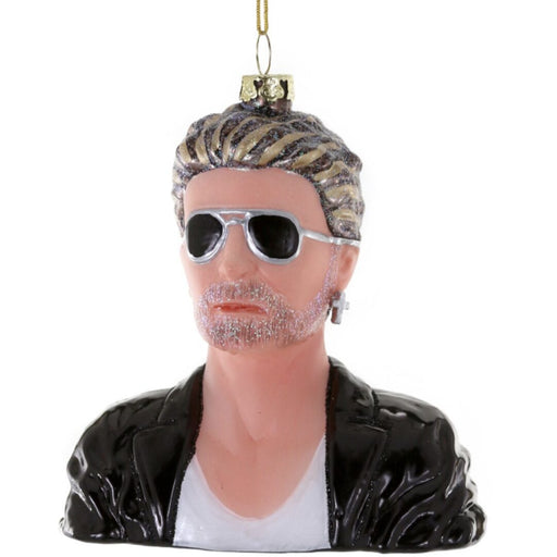 George Michael Glass Ornament