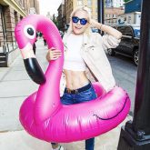 Giant Pink Flamingo Pool Float