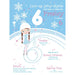 A digital invitation for an ice skating themed birthday party featuring an illustrated girl in an ice skating outfit, snowflakes, and confetti on a blue background.