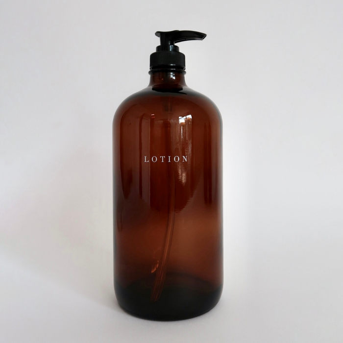 Glass Amber Liquid Pumps