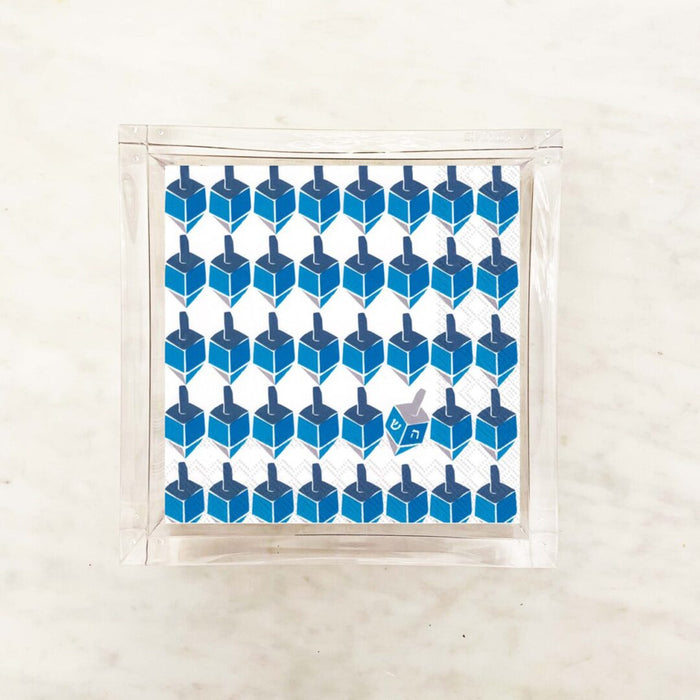 Hanukkah Dreidel Cocktail Napkins