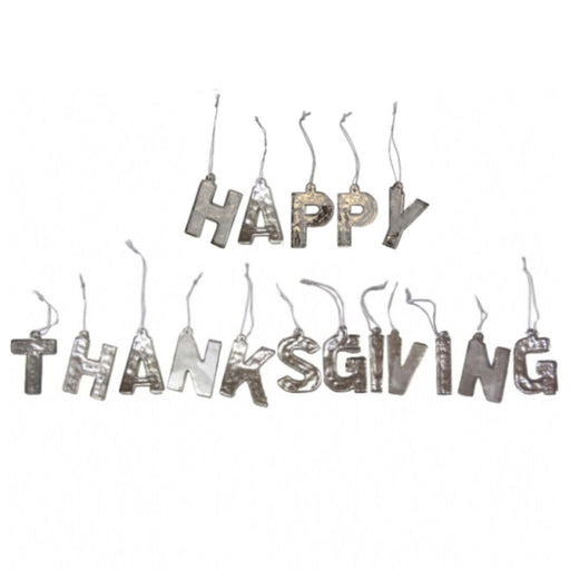 Happy Thanksgiving Metal Mirror Ornaments