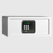 Digital safe box with keypad on a white background