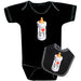 I Love NY Black Onesie and Bib Set
