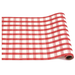 Italian Red and White Gingham 50 Foot Paper Runner