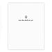 Minimalist letterpressed greeting cards featuring heartfelt messages such as "can I keep you?" and "you make everything glorious," printed on premium paper with elegant typography.