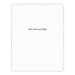 Minimalist letterpressed greeting cards featuring heartfelt messages such as "can I keep you?" and "you make everything glorious," printed on premium paper with elegant typography.