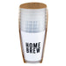 Set of white tumblers with 'HOME BREW' text in a cardboard holder labeled 'SIPS'.