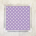 Lilac and White Small Polka Dots Luncheon Paper Napkins