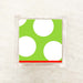 Lime Green and White Polka Dot Holiday Cocktail Napkins