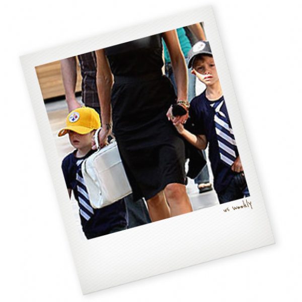 Little Man Navy Tie T-Shirt by Blume in soft 100% cotton with a sewn-on striped tie. A preppy, dressy-casual look for little boys