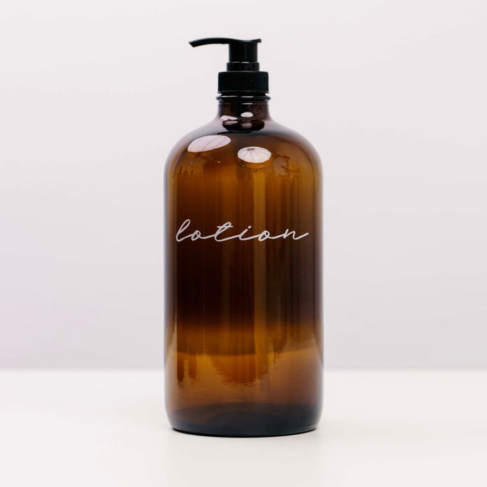 Glass Amber Liquid Pumps