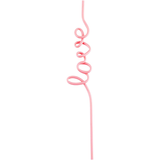Pink wire heart decoration on a white background