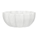 White marble bowl on a white background