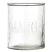 Clear hammered margarita drinking glasses set of 2