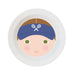 Personalized melamine bowl for boys with tennis racket visor design