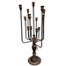 Metal black 13 candles candelabra