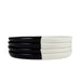Black and White Dipped Plates, Black and White Cookie Plates, Black and White appetizer plates