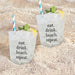 Eat. Drink. Beach. Repeat. Frosted Cups - Set of 8