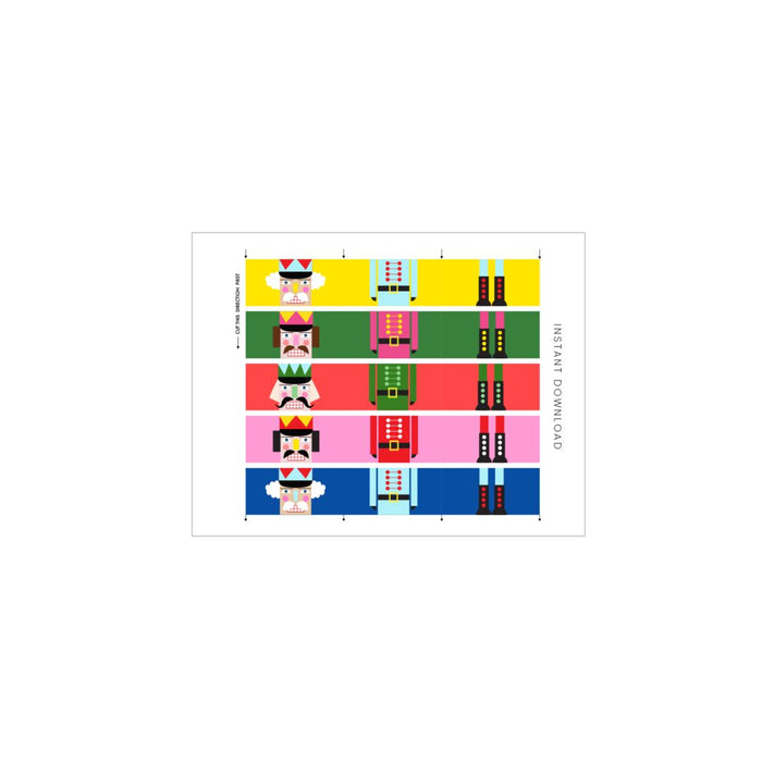 Nutcracker Chocolate Wrappers - Jpeg File