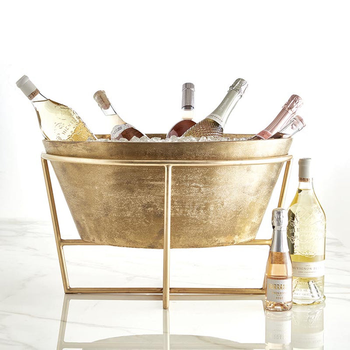 Champagne and Wine Gold Tub