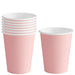 Set of Pale Pink Paper Cups 