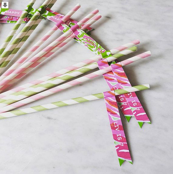 Palm Beach Straw Flags - Custom File