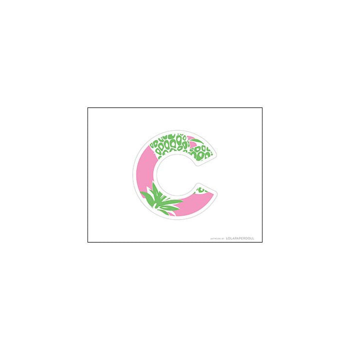 Palm Beach Pineapple Alphabet Letters for Banners