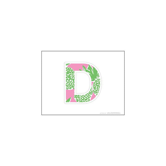 Palm Beach Pineapple Alphabet Letters for Banners