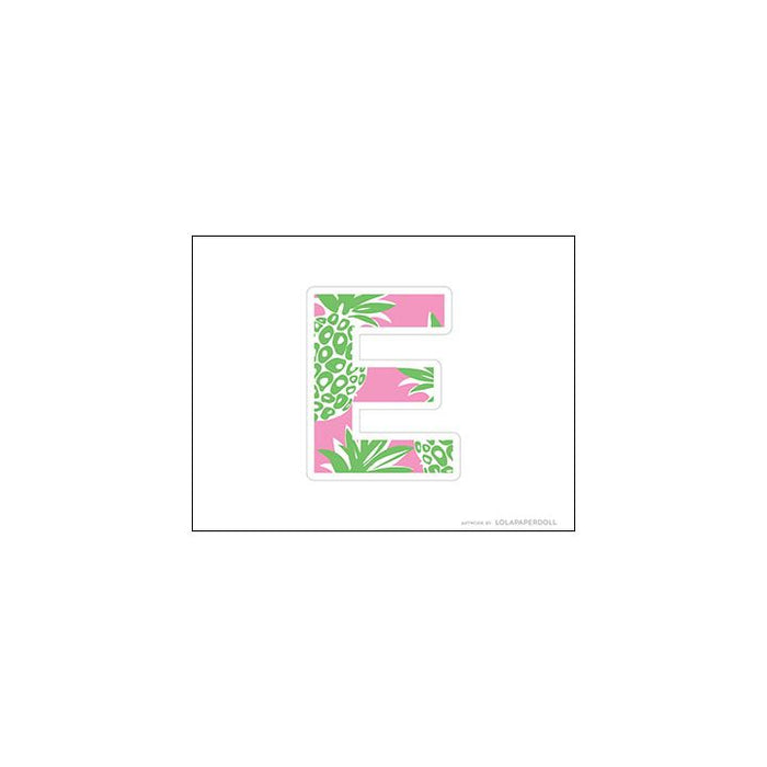 Palm Beach Pineapple Alphabet Letters for Banners
