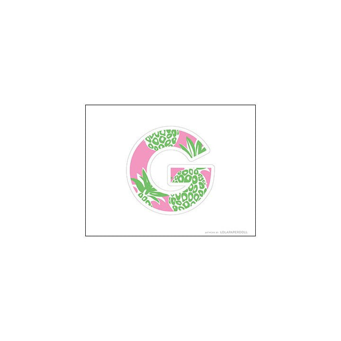 Palm Beach Pineapple Alphabet Letters for Banners