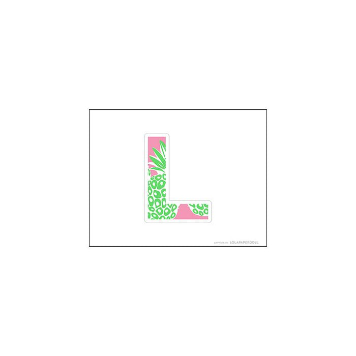 Palm Beach Pineapple Alphabet Letters for Banners