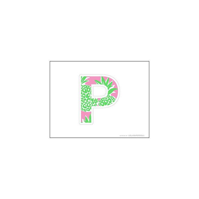 Palm Beach Pineapple Alphabet Letters for Banners