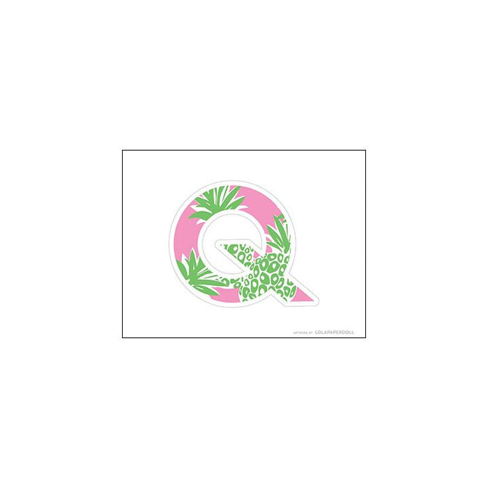 Palm Beach Pineapple Alphabet Letters for Banners