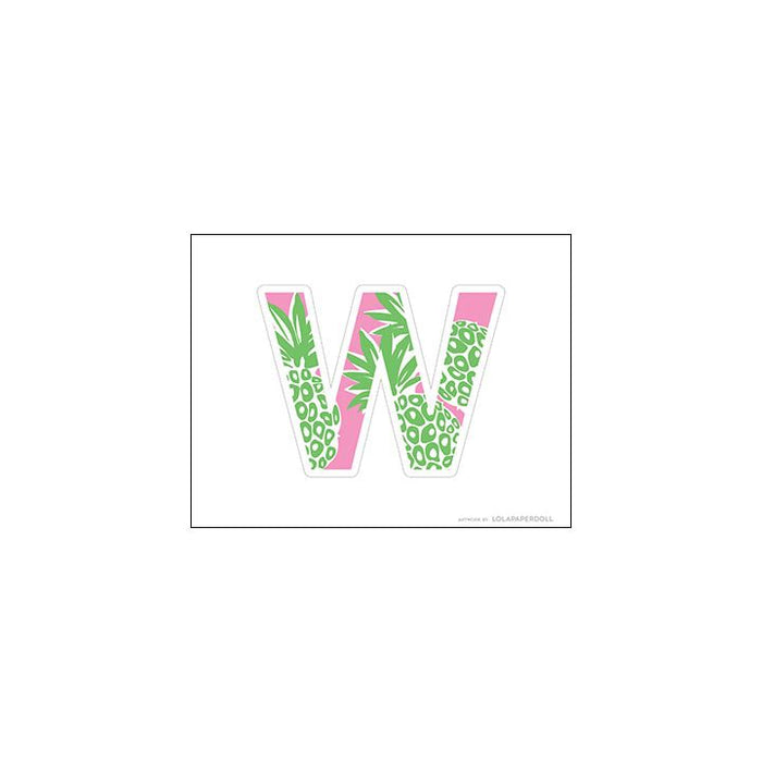Palm Beach Pineapple Alphabet Letters for Banners