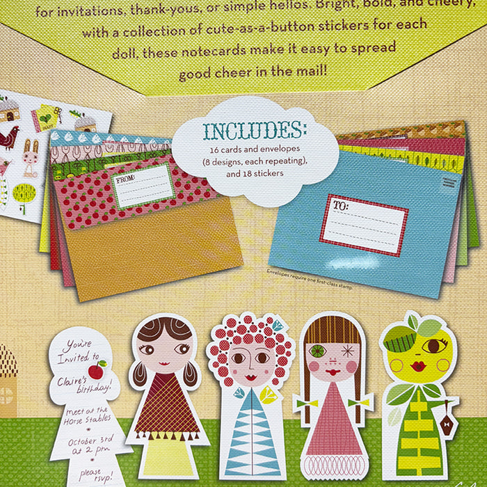 Paper Doll Parade Notecard Set