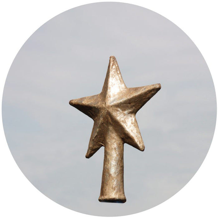 Antique Silver Star Tree Topper