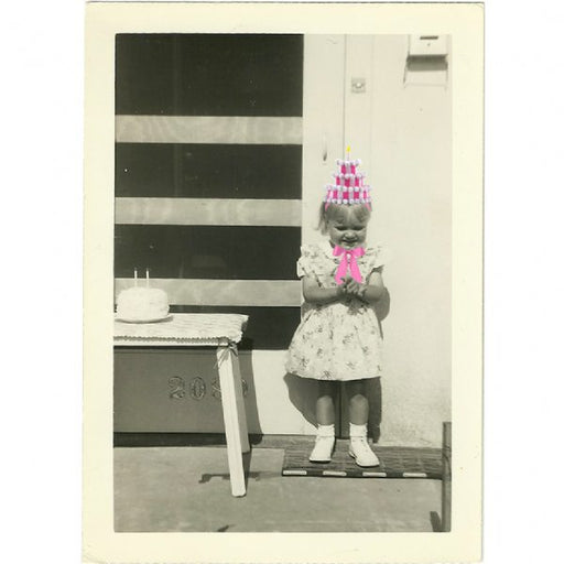 Pink Birthday Cake Hat Girl
