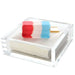 Colorful popsicle in an Acrylic Cocktail Napkin Holder