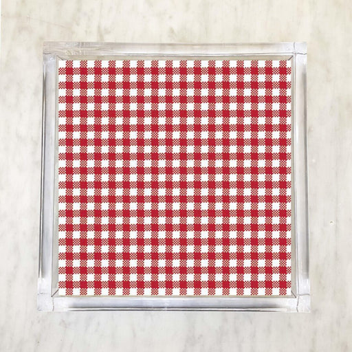 Red Gingham Luncheon Napkins