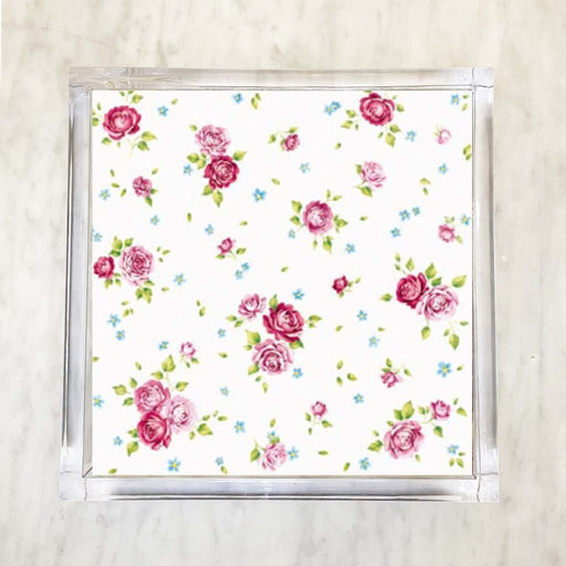 Rosalie White Luncheon Paper Napkins