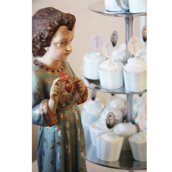 Sacred Heart Child Statuette Tall 16½"