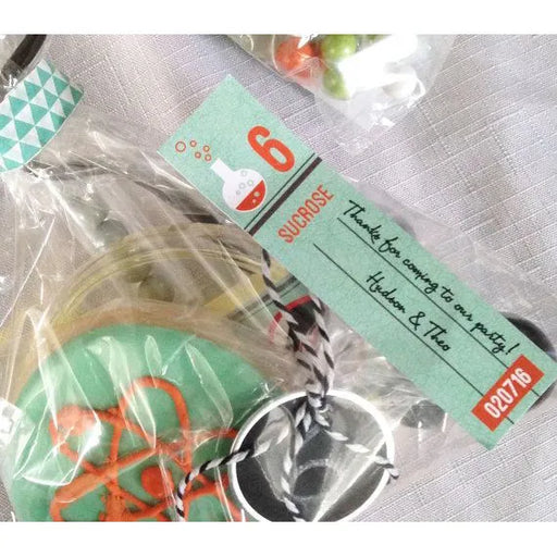 Science Lab rectangular gift tags