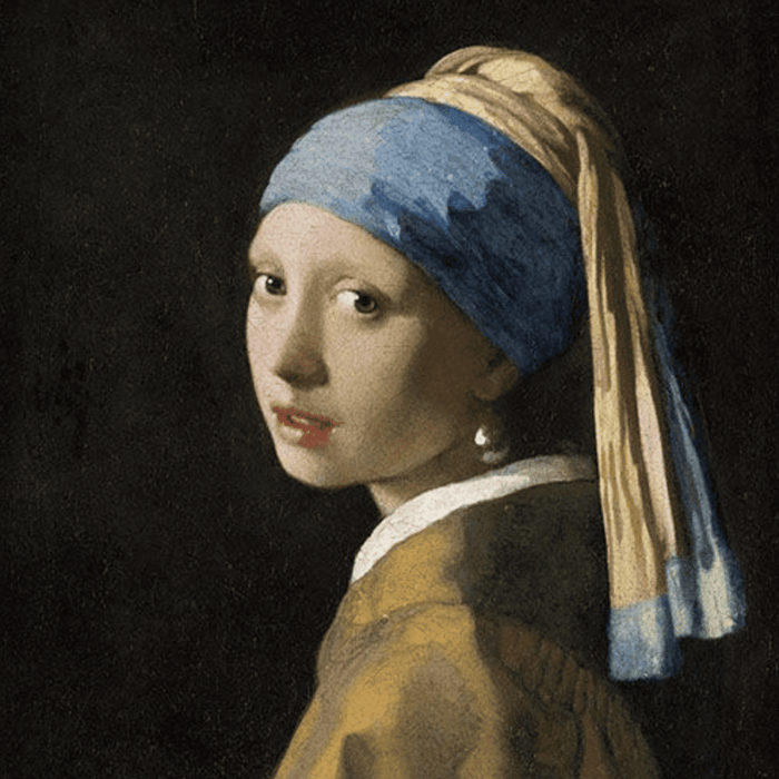 Girl With The Pearl Earring Lunch Napkins - 2 Packets