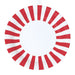 Red and White Stripe Paper Plates